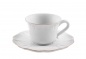 Impressions Kaffee-/ Tee-Tassen, 6-er Set, weiss, trkis